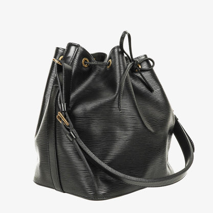 Louis Vuitton Petit Noé Schultertasche aus schwarzem Epi Leder