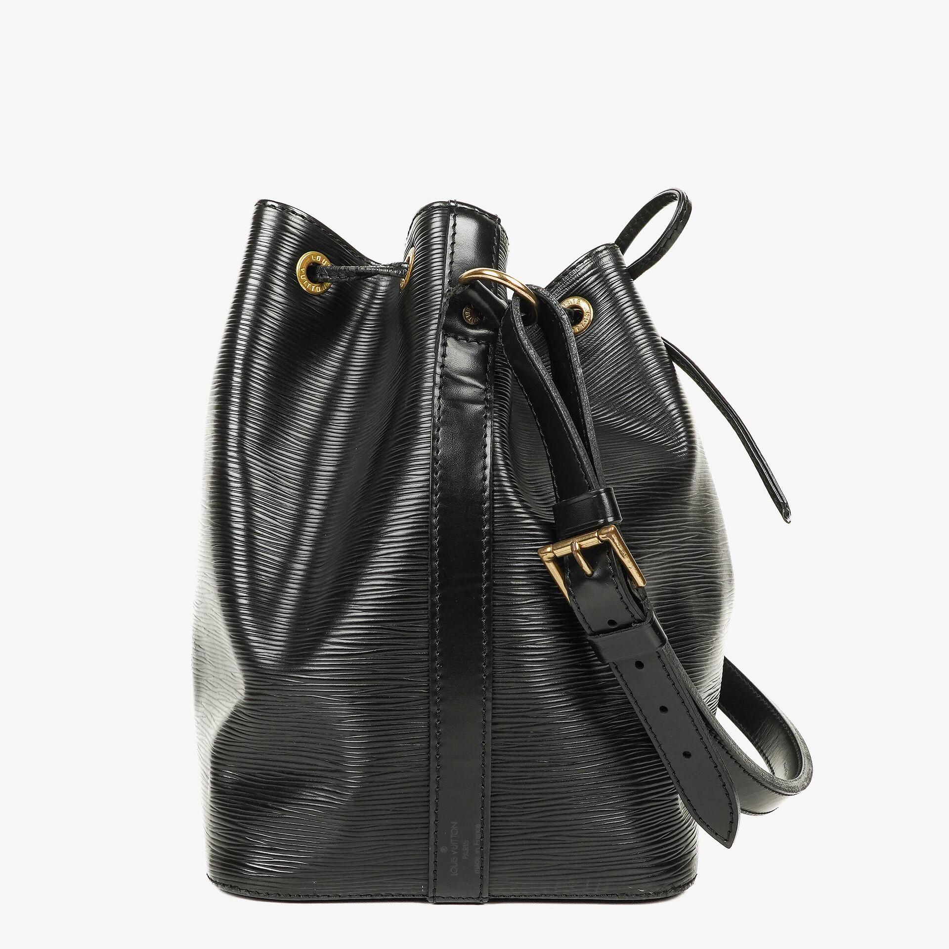 Louis Vuitton Petit Noé Schultertasche aus schwarzem Epi Leder