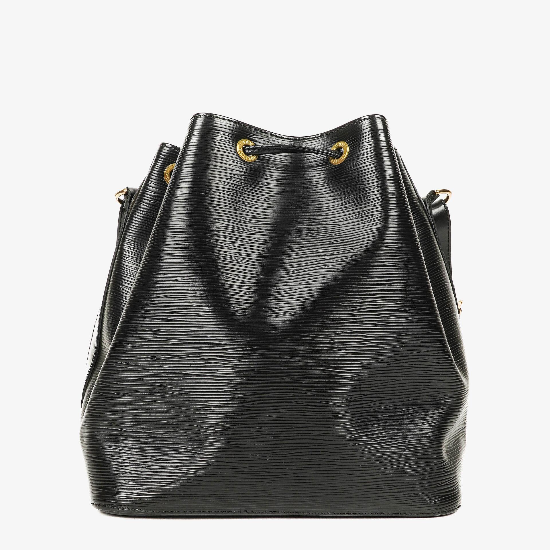 Louis Vuitton Petit Noé Schultertasche aus schwarzem Epi Leder