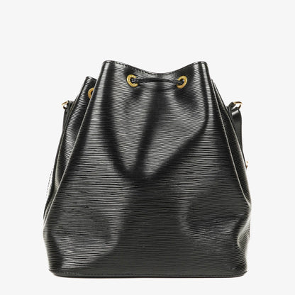 Louis Vuitton Petit Noé Schultertasche aus schwarzem Epi Leder
