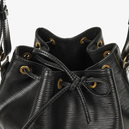 Louis Vuitton Petit Noé Schultertasche aus schwarzem Epi Leder