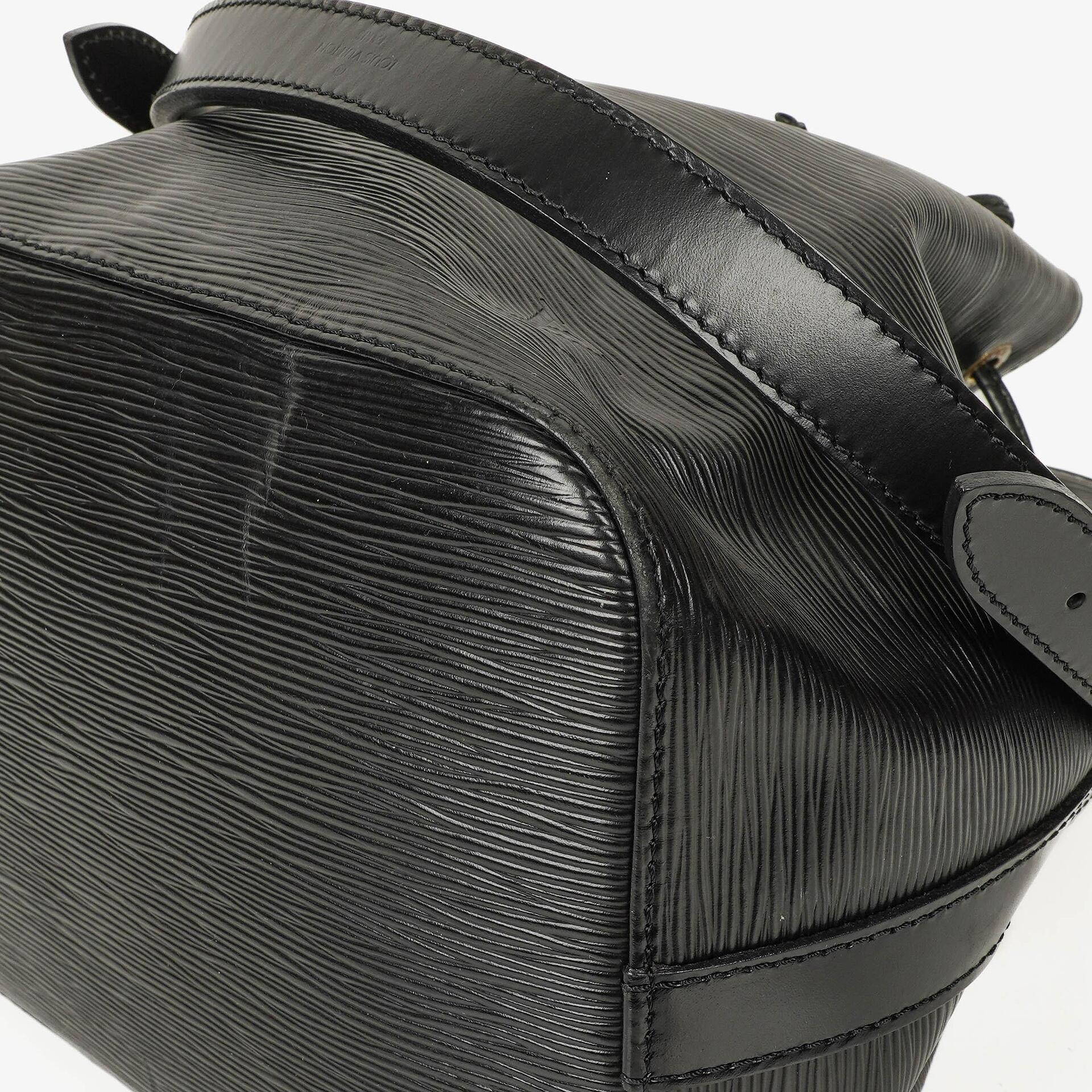 Louis Vuitton Petit Noé Schultertasche aus schwarzem Epi Leder