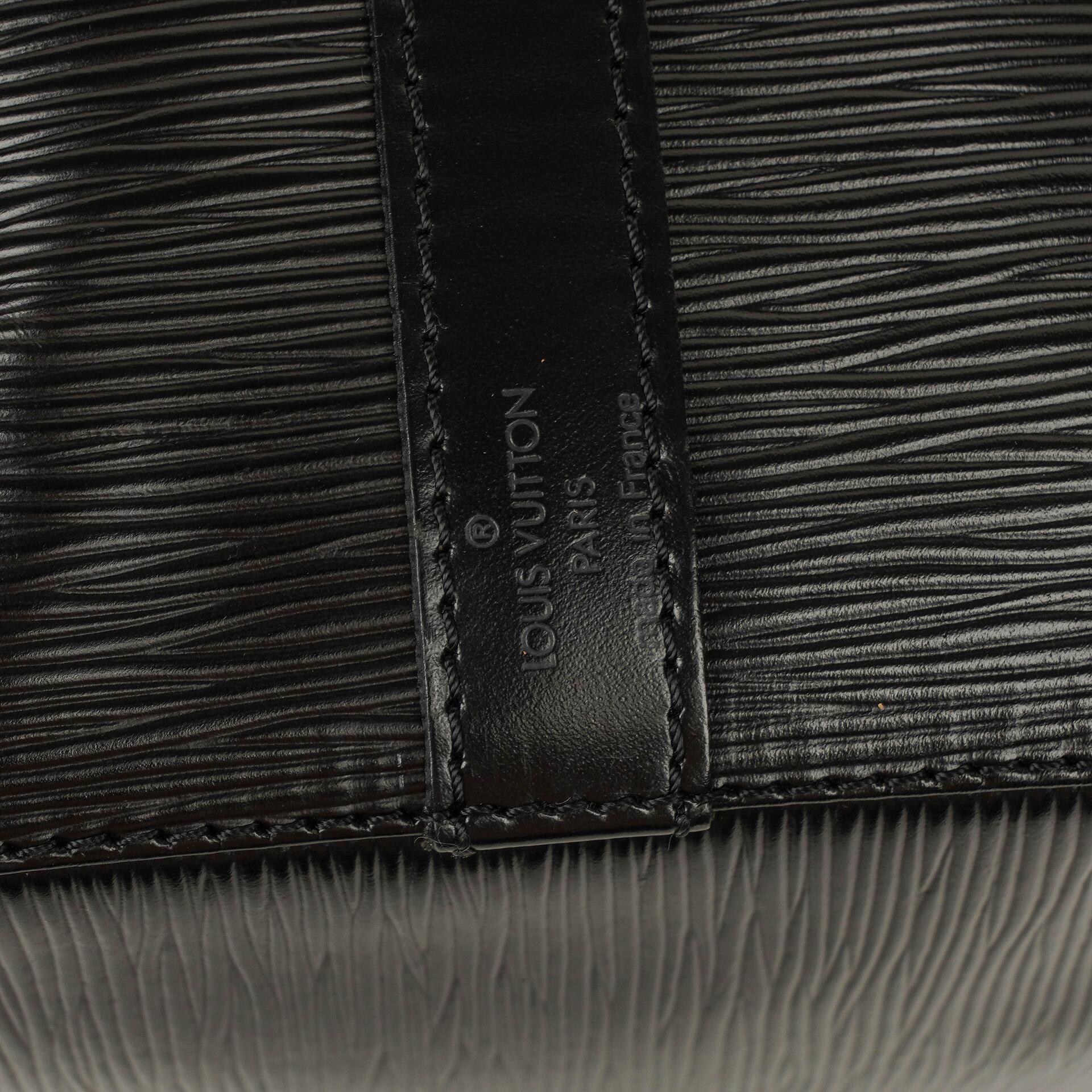 Louis Vuitton Petit Noé Schultertasche aus schwarzem Epi Leder