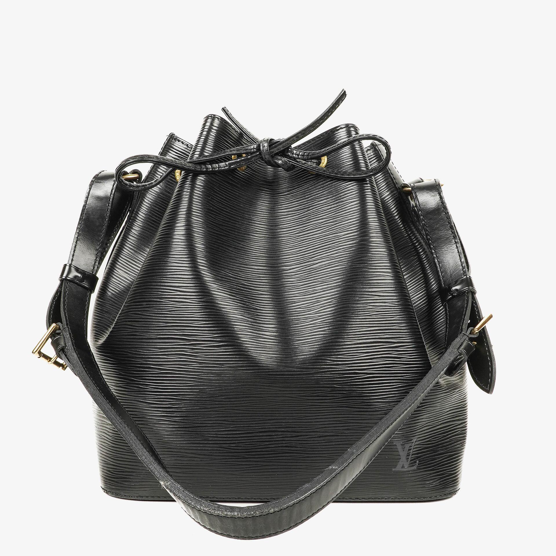 Louis Vuitton Petit Noe Schultertasche aus schwarzem Epi-Leder