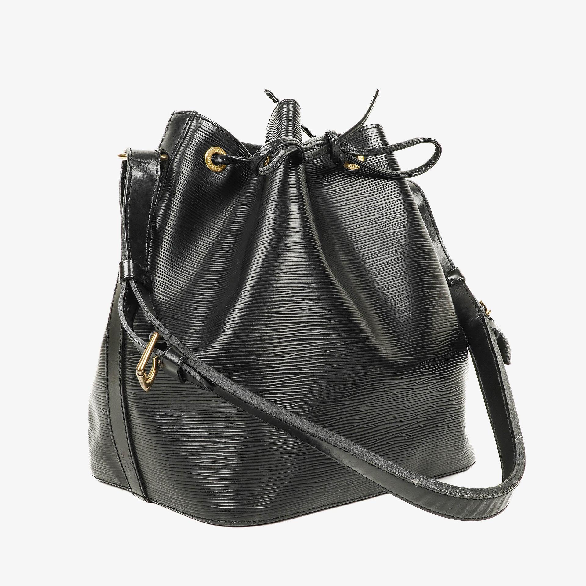 Louis Vuitton Petit Noe Schultertasche aus schwarzem Epi-Leder