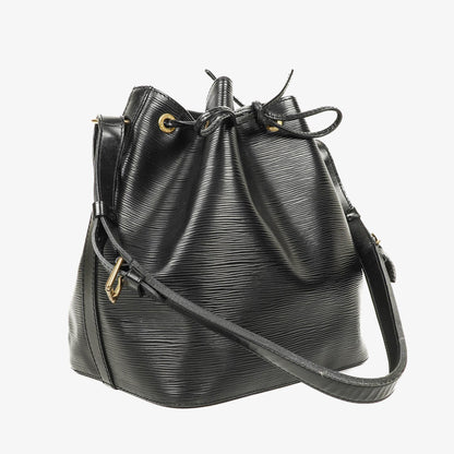 Louis Vuitton Petit Noe Schultertasche aus schwarzem Epi-Leder