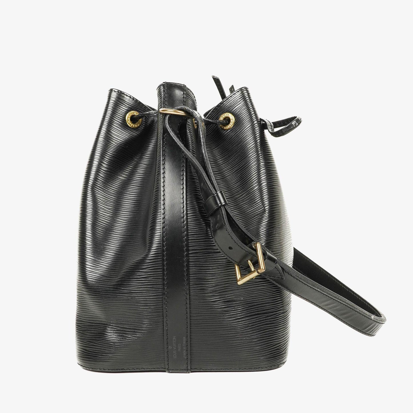 Louis Vuitton Petit Noe Schultertasche aus schwarzem Epi-Leder