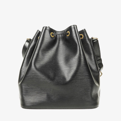Louis Vuitton Petit Noe Schultertasche aus schwarzem Epi-Leder