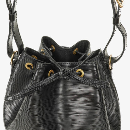 Louis Vuitton Petit Noe Schultertasche aus schwarzem Epi-Leder