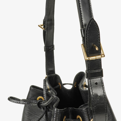 Louis Vuitton Petit Noe Schultertasche aus schwarzem Epi-Leder