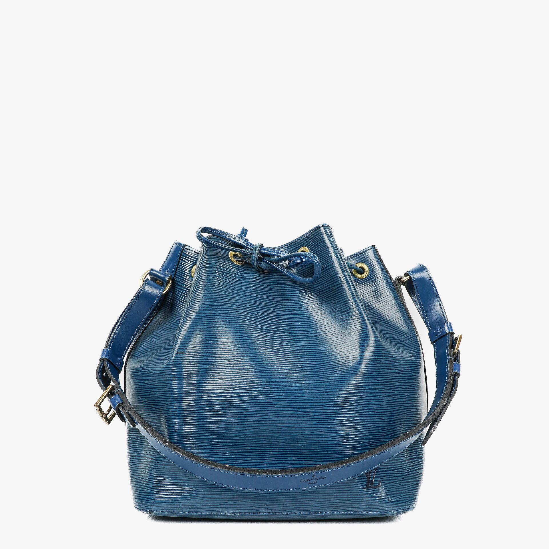 Louis Vuitton Petit Noé Schultertasche aus blauem Epi Leder
