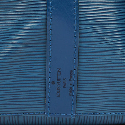 Louis Vuitton Petit Noé Schultertasche aus blauem Epi Leder