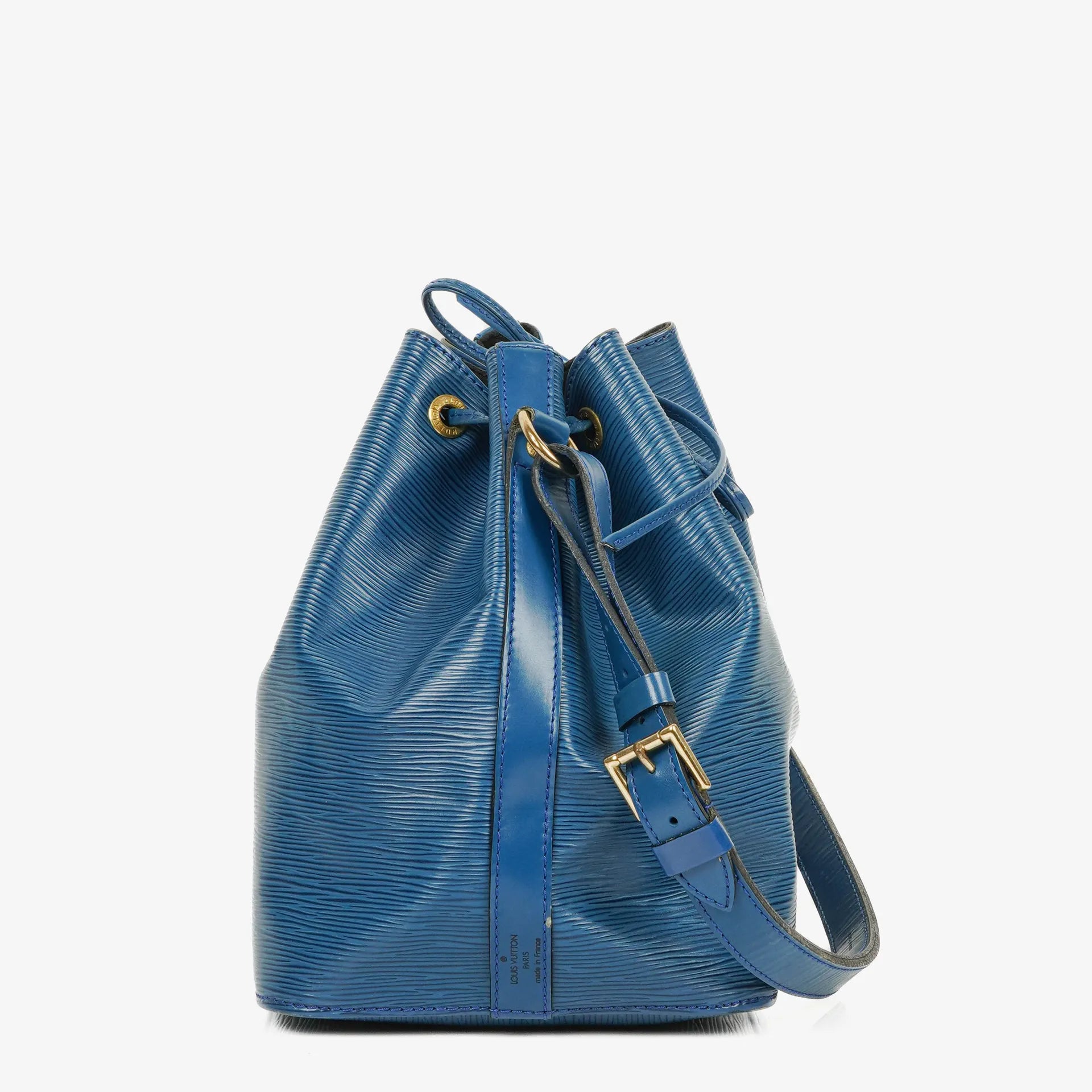 Louis Vuitton Petit Noé Schultertasche aus blauem Epi Leder