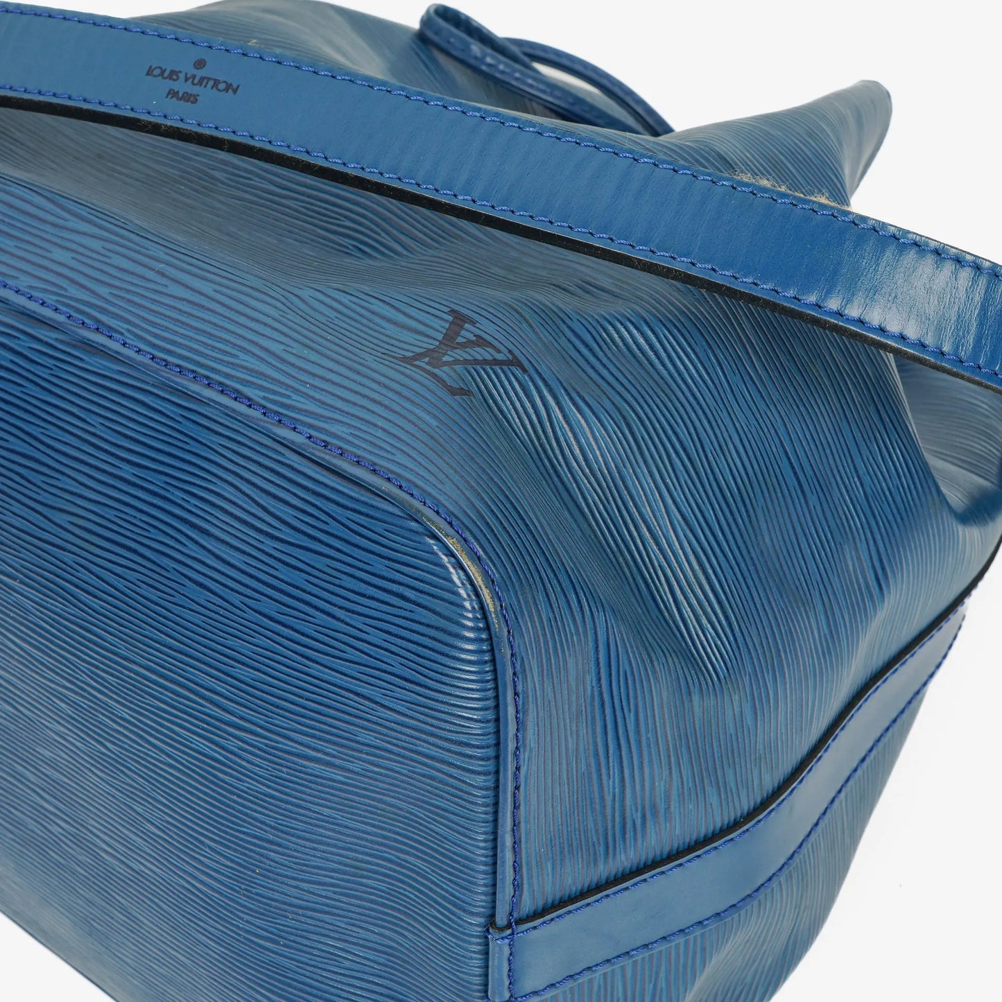 Louis Vuitton Petit Noé Schultertasche aus blauem Epi Leder