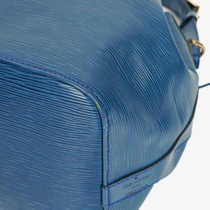 Louis Vuitton Petit Noé Schultertasche aus blauem Epi Leder