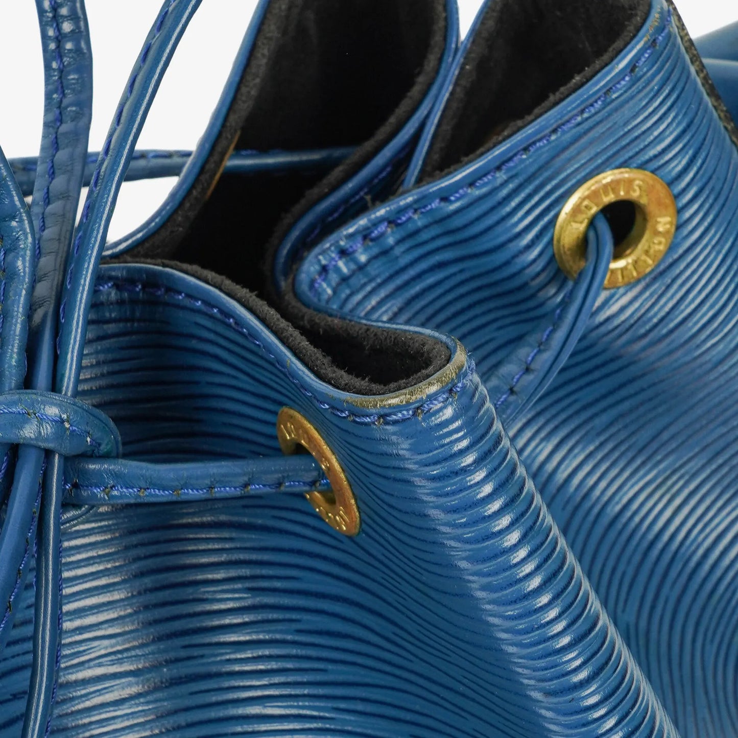 Louis Vuitton Petit Noé Schultertasche aus blauem Epi Leder