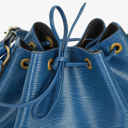 Louis Vuitton Petit Noé Schultertasche aus blauem Epi Leder