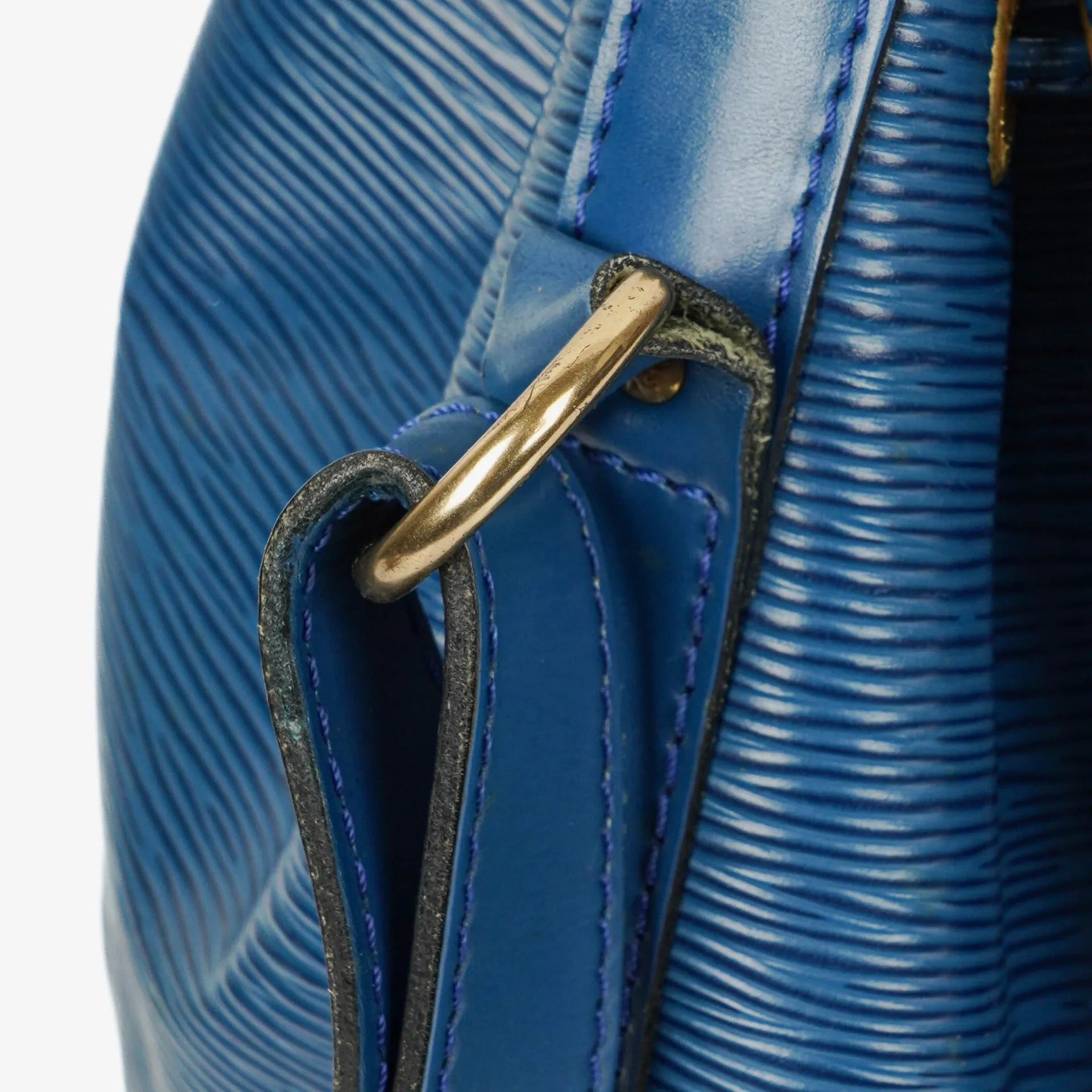 Louis Vuitton Petit Noé Schultertasche aus blauem Epi Leder