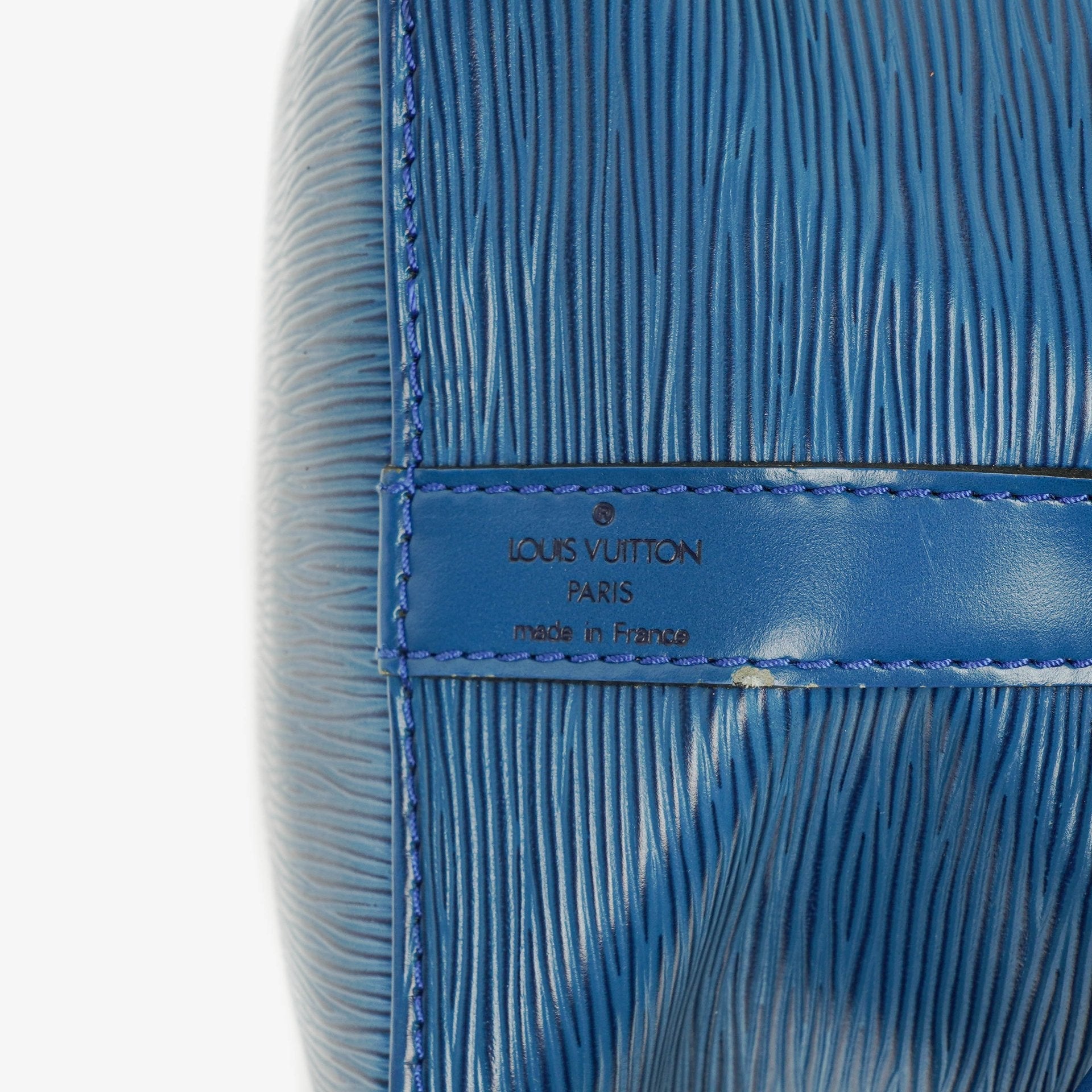 Louis Vuitton Petit Noé Schultertasche aus blauem Epi Leder
