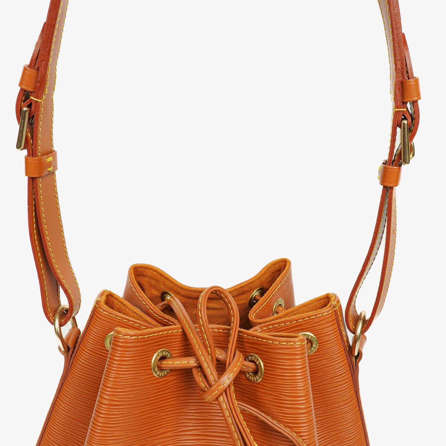 Louis Vuitton Petit Noe Schultertasche aus braunem Epi-Leder