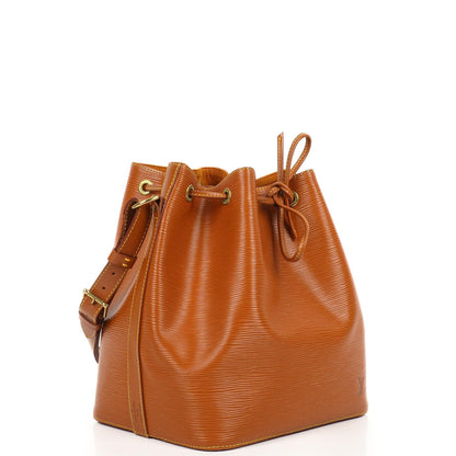 Louis Vuitton Petit Noe Schultertasche aus Cognac EPI Leder