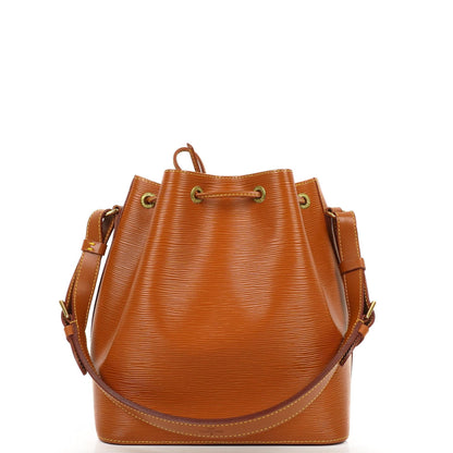 Louis Vuitton Petit Noe Schultertasche aus Cognac EPI Leder
