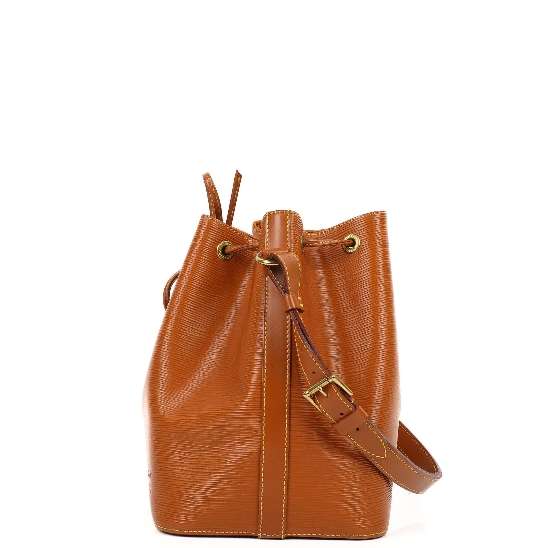 Louis Vuitton Petit Noe Schultertasche aus Cognac EPI Leder