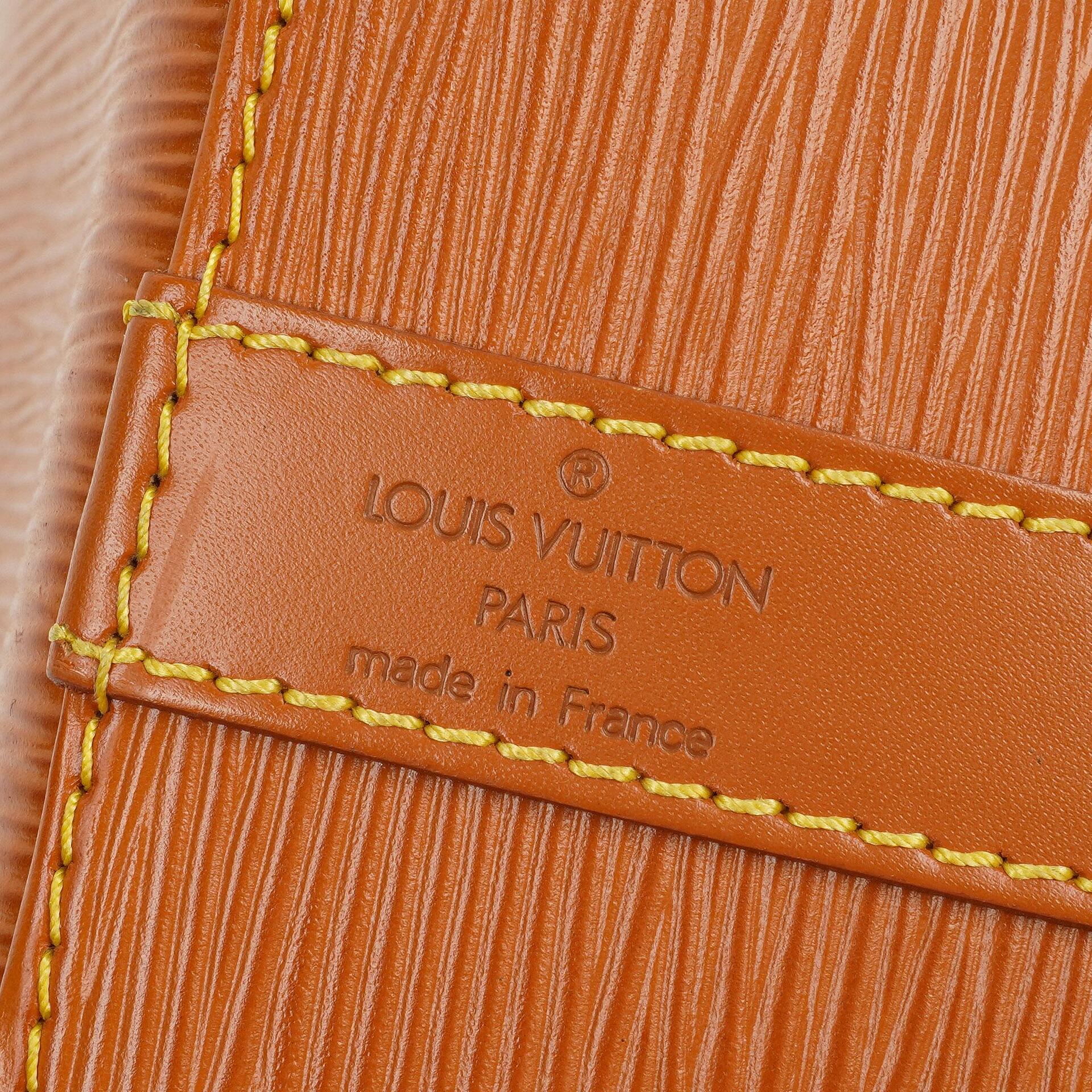 Louis Vuitton Petit Noe Schultertasche aus Cognac EPI Leder