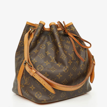 Louis Vuitton Petit Noé Malletier Monogram Canvas Schultertasche