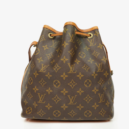 Louis Vuitton Petit Noé Malletier Monogram Canvas Schultertasche