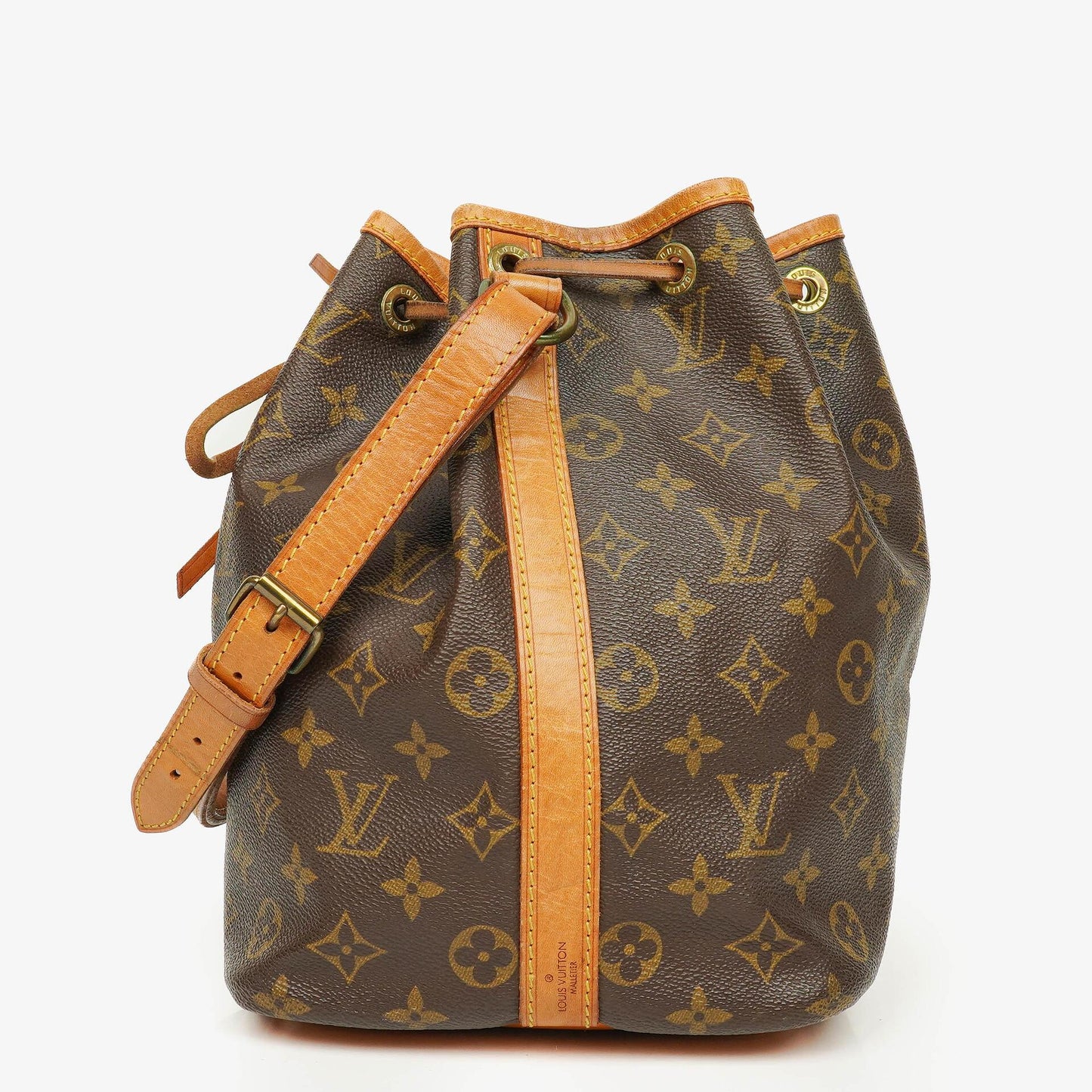 Louis Vuitton Petit Noé Malletier Monogram Canvas Schultertasche