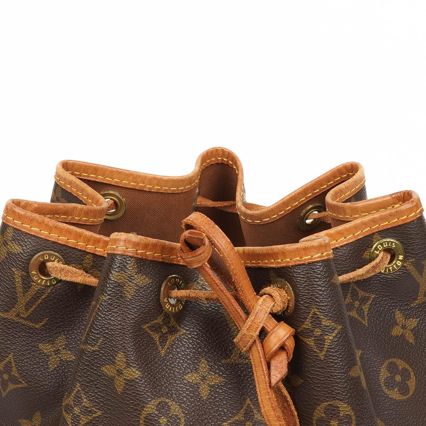Louis Vuitton Petit Noe Monogramm Canvas Schultertasche