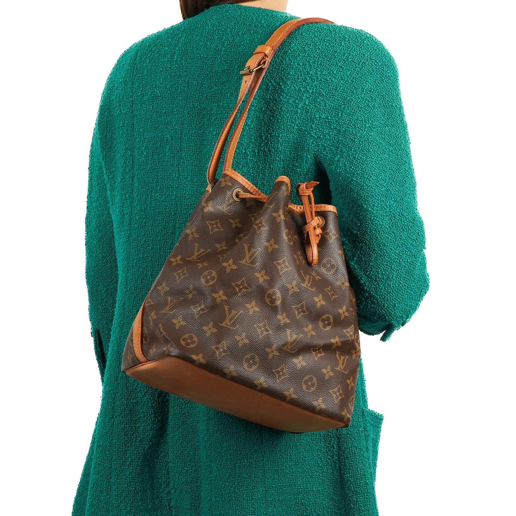 Louis Vuitton Petit Noe Monogramm Canvas Schultertasche