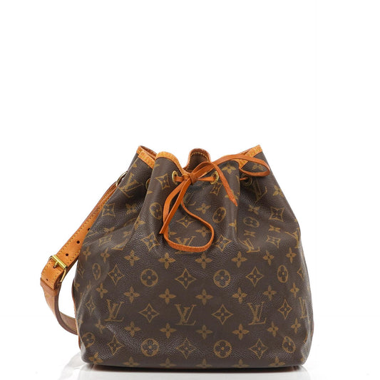 Louis Vuitton Petit Noe Monogram Canvas Schultertasche Gut
