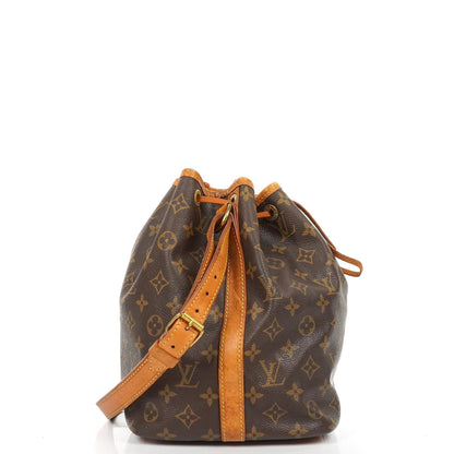 Louis Vuitton Petit Noe Monogram Canvas Schultertasche Gut