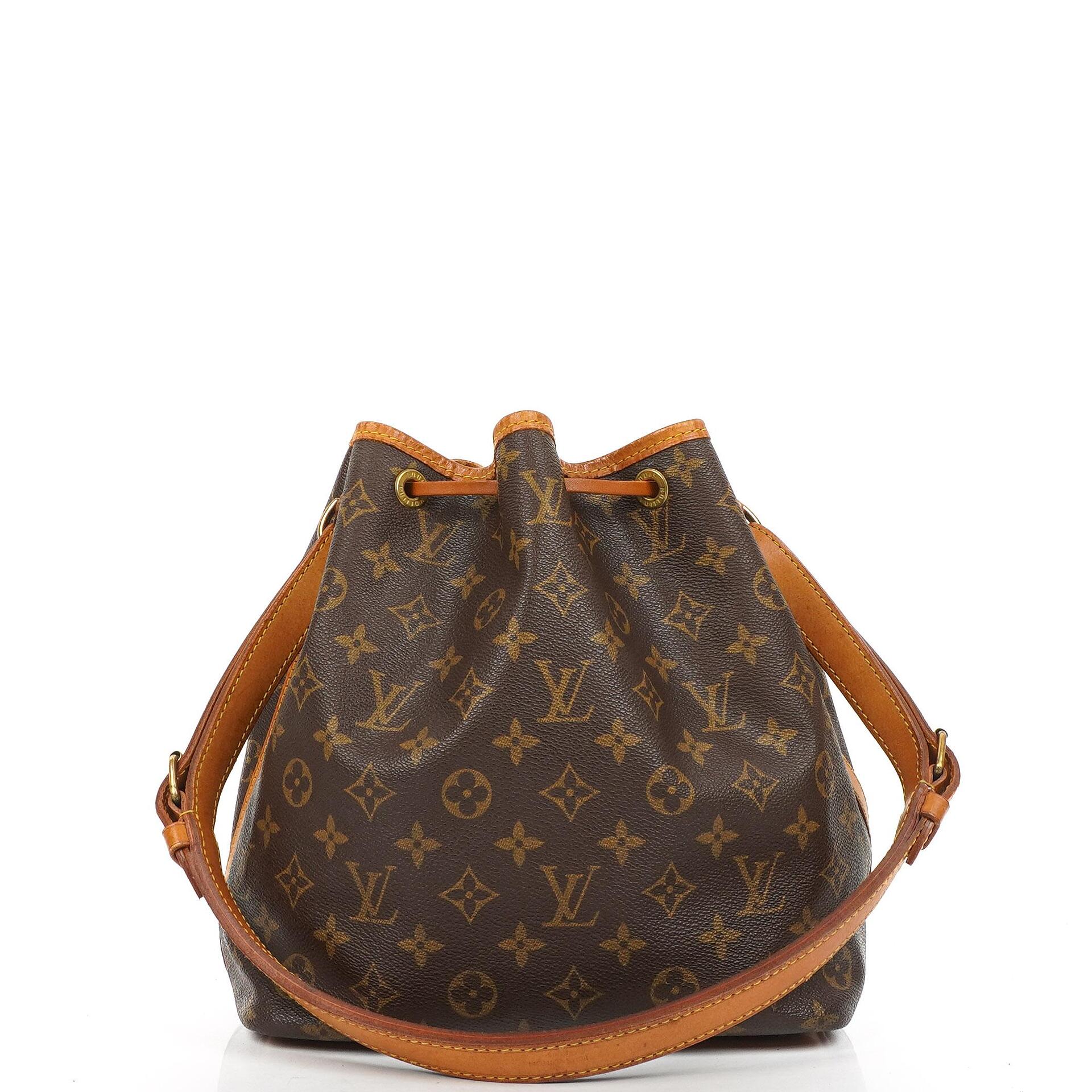 Louis Vuitton Petit Noe Monogram Canvas Schultertasche Gut