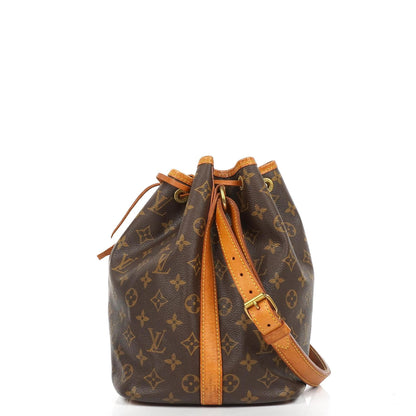 Louis Vuitton Petit Noe Monogram Canvas Schultertasche Gut