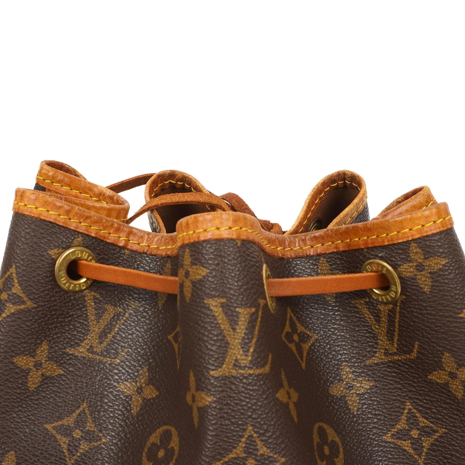 Louis Vuitton Petit Noe Monogram Canvas Schultertasche Gut