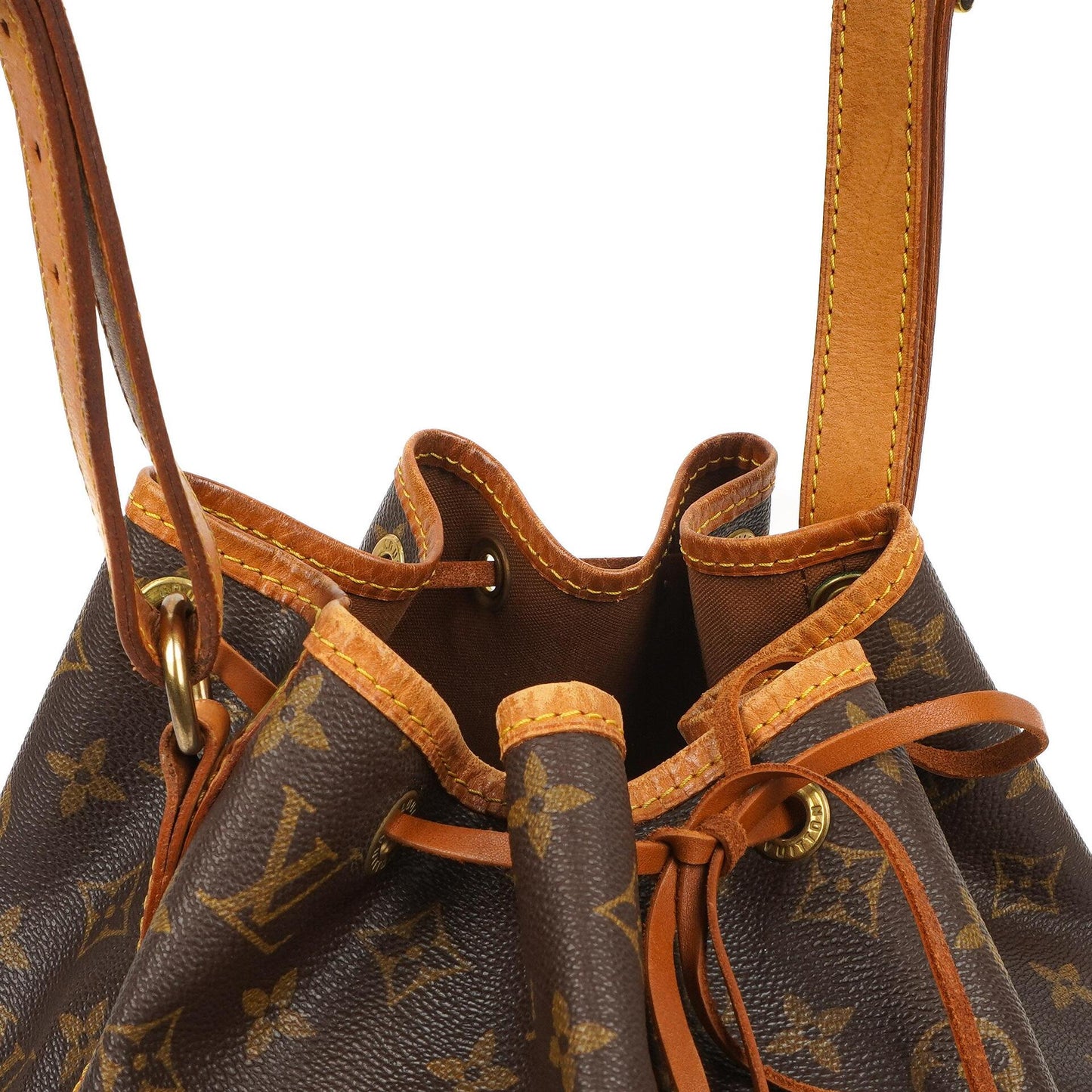 Louis Vuitton Petit Noe Monogram Canvas Schultertasche Gut