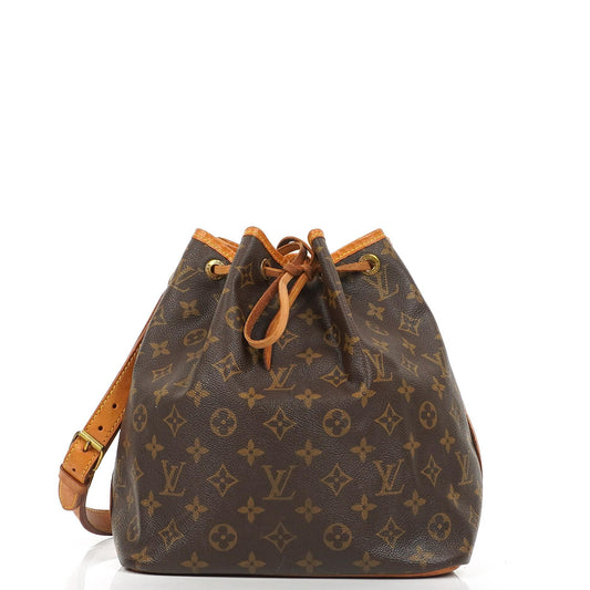 Louis Vuitton Petit Noe Monogram Canvas Schultertasche Gut