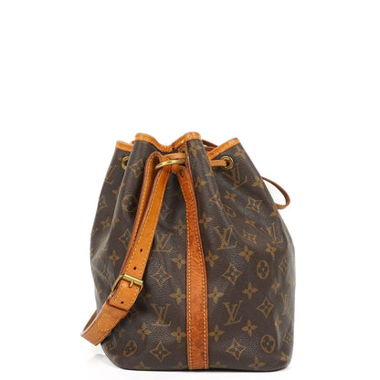 Louis Vuitton Petit Noe Monogram Canvas Schultertasche Gut