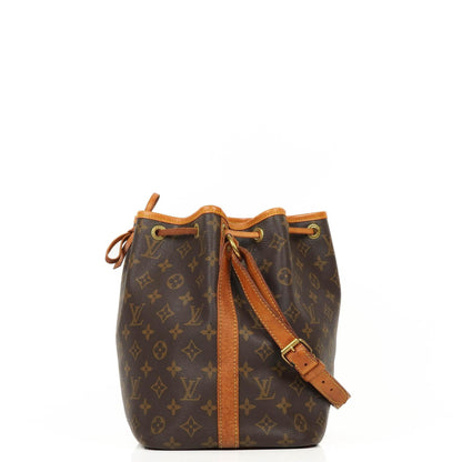 Louis Vuitton Petit Noe Monogram Canvas Schultertasche Gut