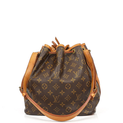 Louis Vuitton Petit Noe Monogram Canvas Schultertasche
