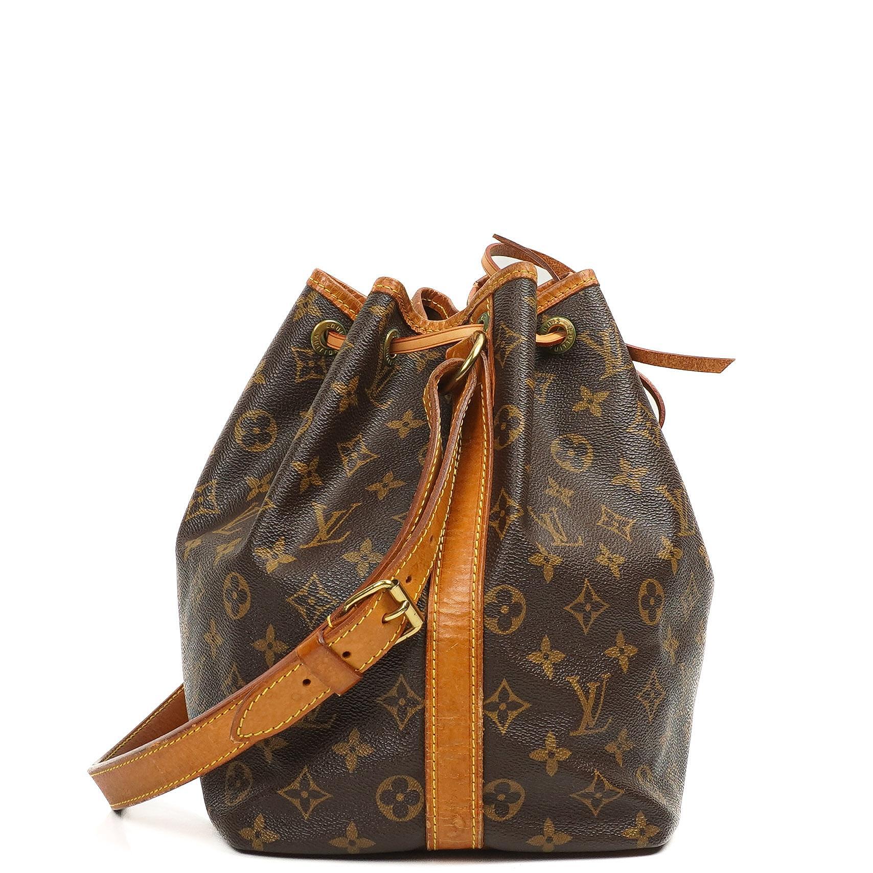 Louis Vuitton Petit Noe Monogramm Canvas Schultertasche