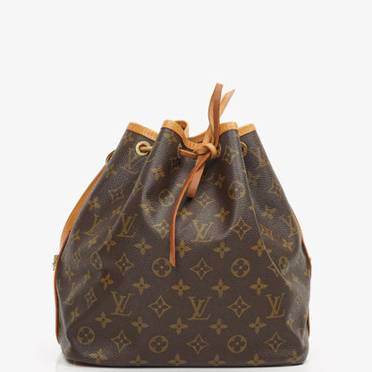 Louis Vuitton Petit Noe Monogramm Canvas Schultertasche