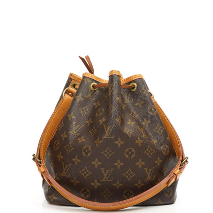 Louis Vuitton Petit Noe Monogramm Canvas Schultertasche