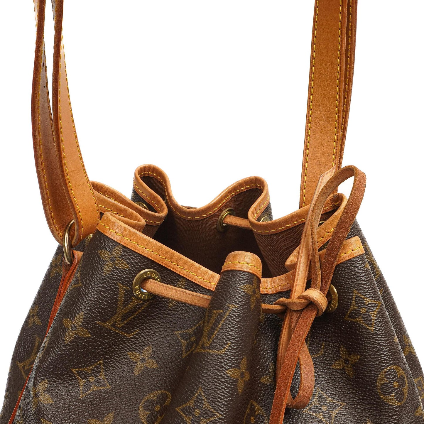 Louis Vuitton Petit Noe Monogramm Canvas Schultertasche