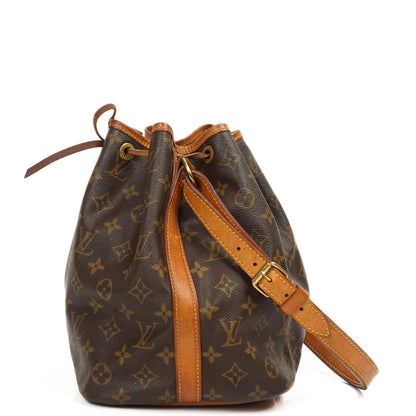 Louis Vuitton Petit Noe Monogramm Canvas Schultertasche