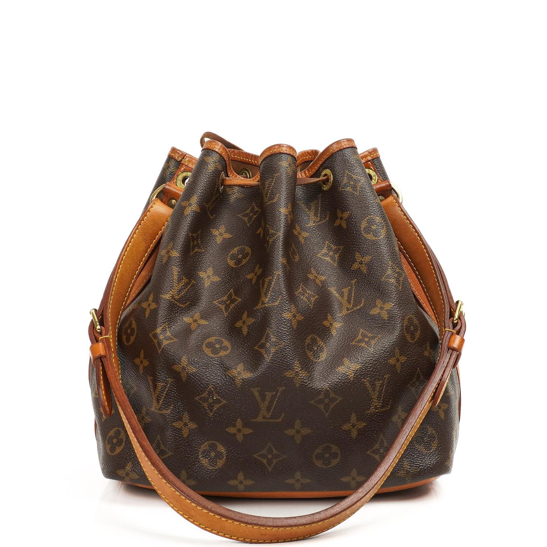 Louis Vuitton Petit Noe Monogramm Canvas Schultertasche