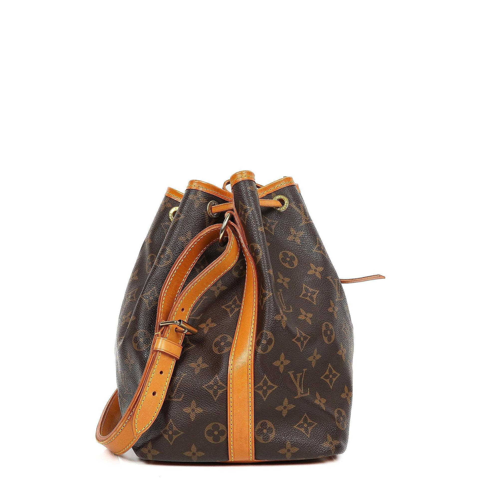 Louis Vuitton Petit Noe Schultertasche aus Monogram Canvas